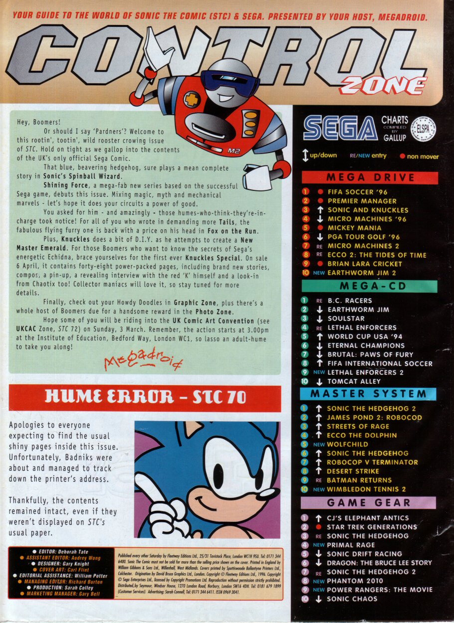 Sonic - The Comic Issue No. 073 Page 1